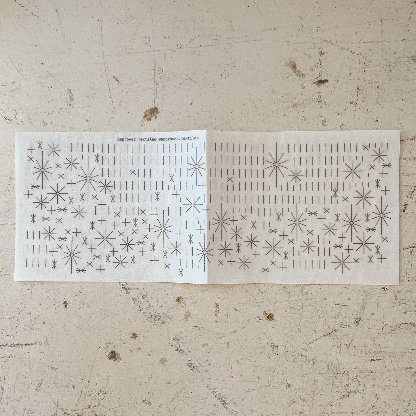 Stars - Minimal Mending + Embellishment Transfer - homesewn