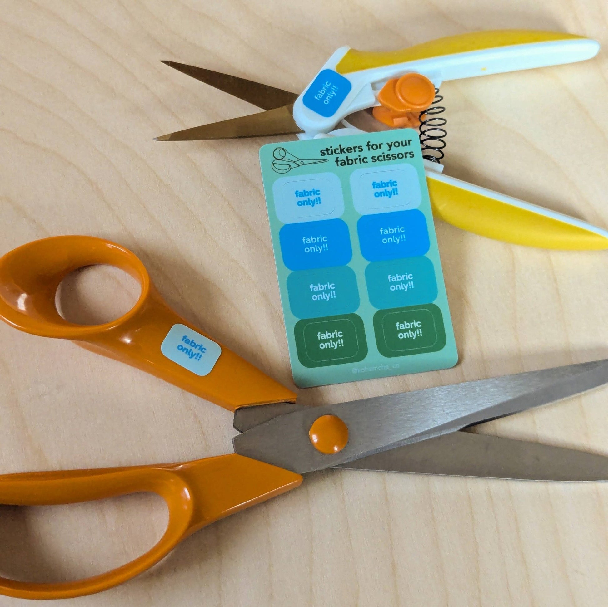 Stickers to Protect Your Fabric Scissors / Shears - homesewn