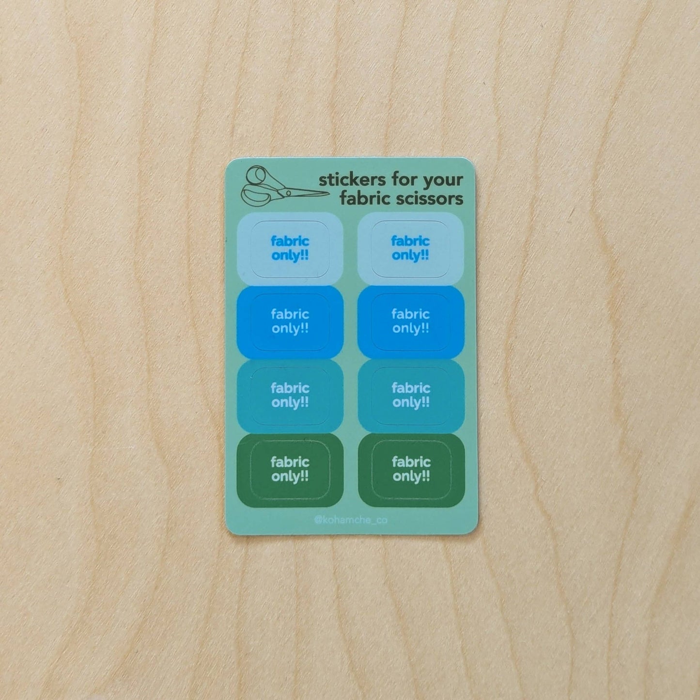 Stickers to Protect Your Fabric Scissors / Shears - homesewn