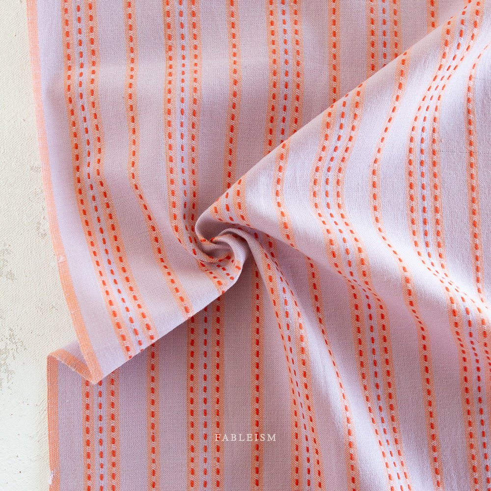 Stitch Stripe in Lavender - Lucky Loom - homesewn