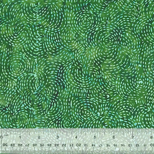 Stitches - Forest - Juniper Baliscapes - BATIK COTTON FABRIC - homesewn
