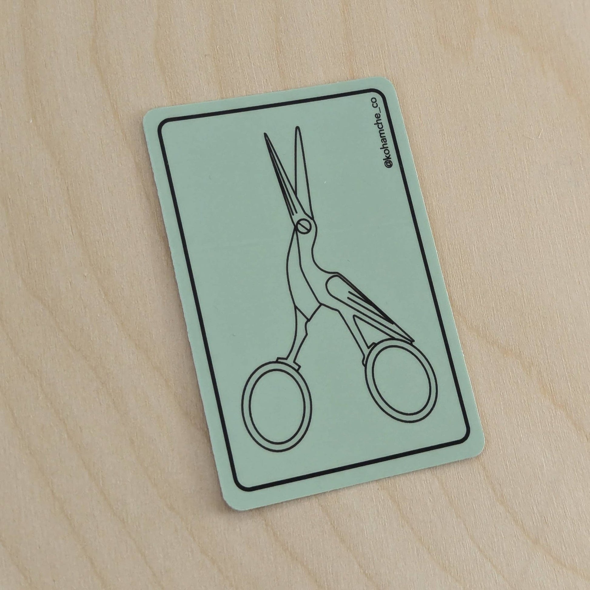 Stork Scissors - Stickers for Fiber Artists - homesewn