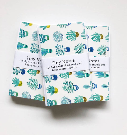 Succulent Tiny Notes - homesewn