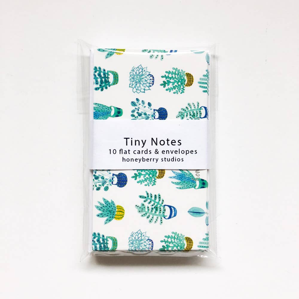 Succulent Tiny Notes - homesewn