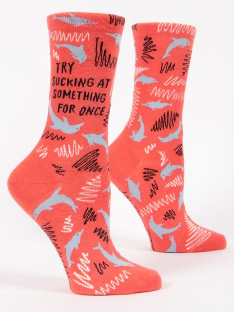 Sucking at Something Women's Crew Sock - homesewn