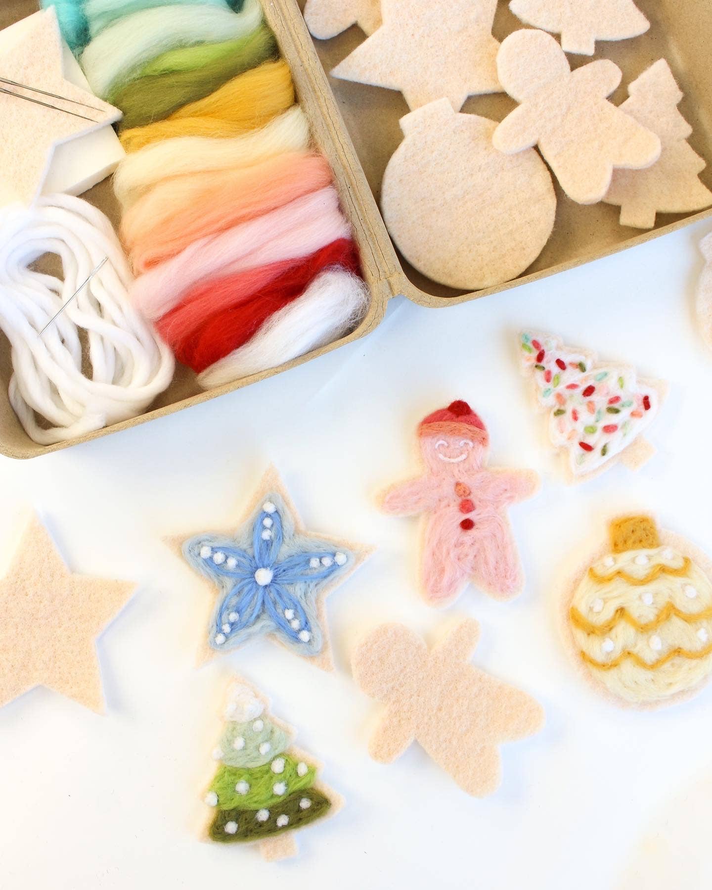 Sugar Cookie Felting Craft Kit - homesewn