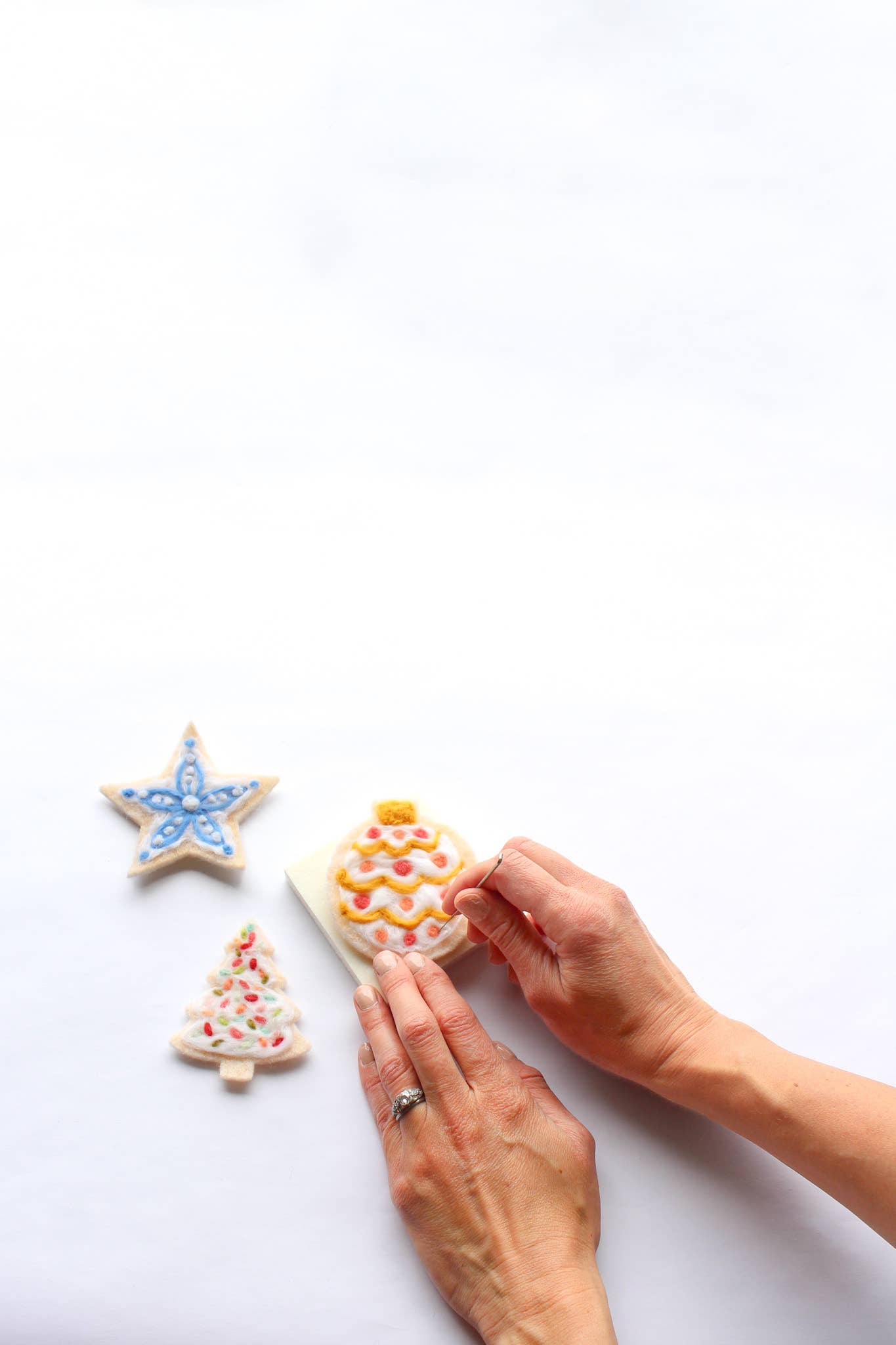Sugar Cookie Felting Craft Kit - homesewn