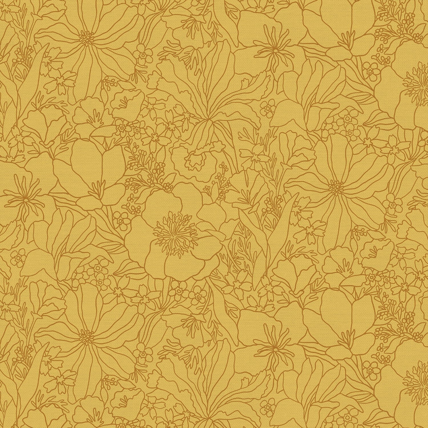 Sunday Morning - Yellow - Cottage Blooms - homesewn