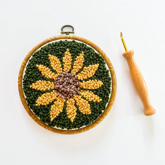 Sunflower Begin To Punch Needle Kit - homesewn