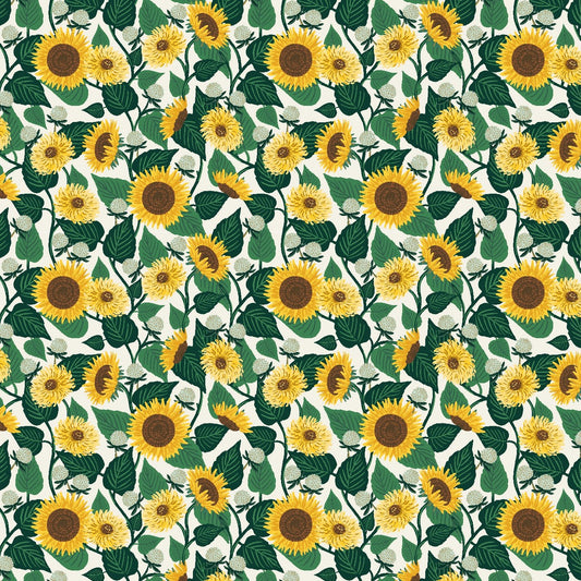 Sunflower Fields - Cream - Curio Rifle Paper Co. - homesewn