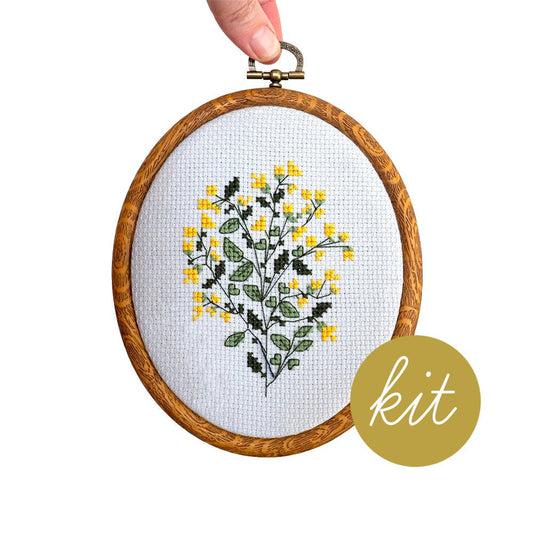 Sunlit Buttercup Cross Stitch Kit - homesewn