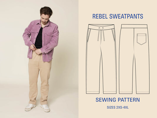 Sweatpants sewing pattern PDF DOWNLOAD - homesewn