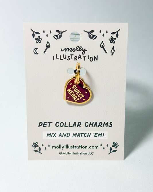 Sweetheart Pet Collar Charm - homesewn