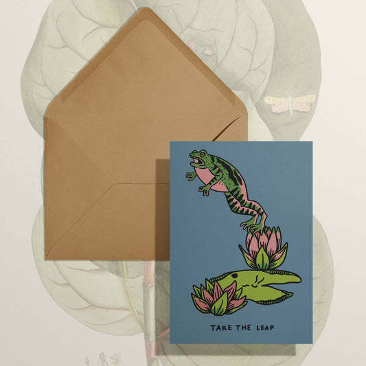 Take The Leap Card - homesewn