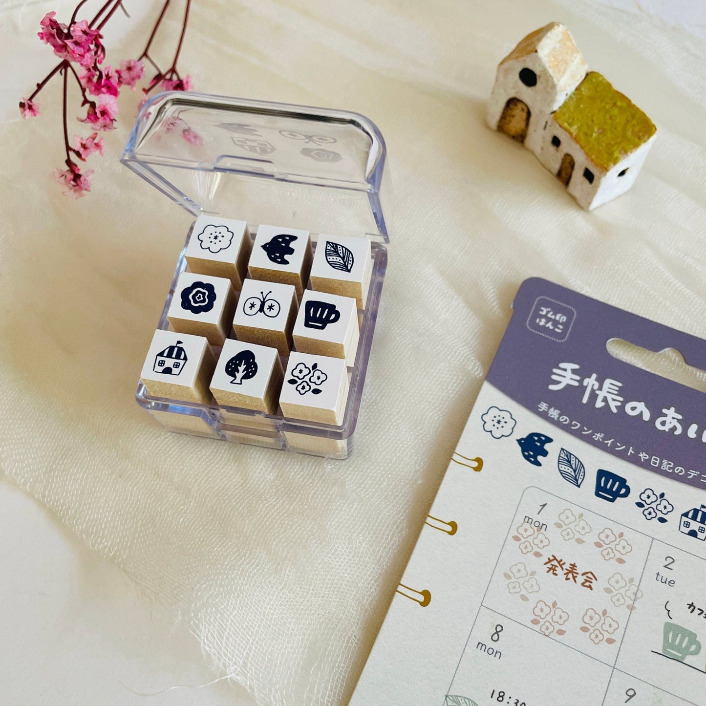 Techo Aibo Mini Planner Stamp Set - Nordic - homesewn