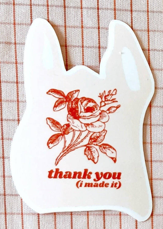 Thank You Bag Sticker - homesewn