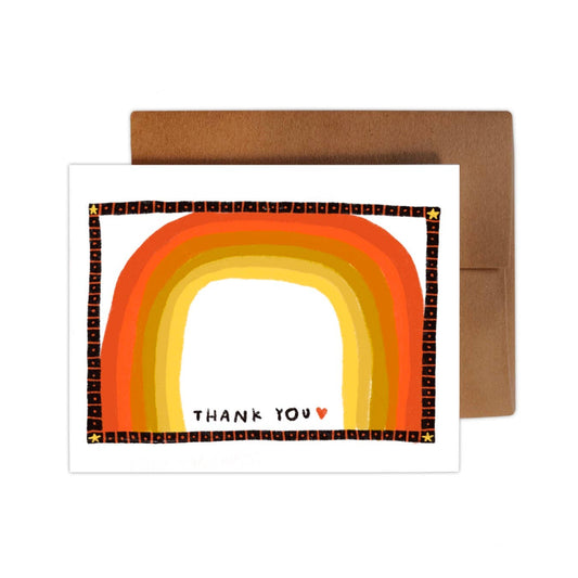 THANK YOU RAINBOW Greeting Card - homesewn