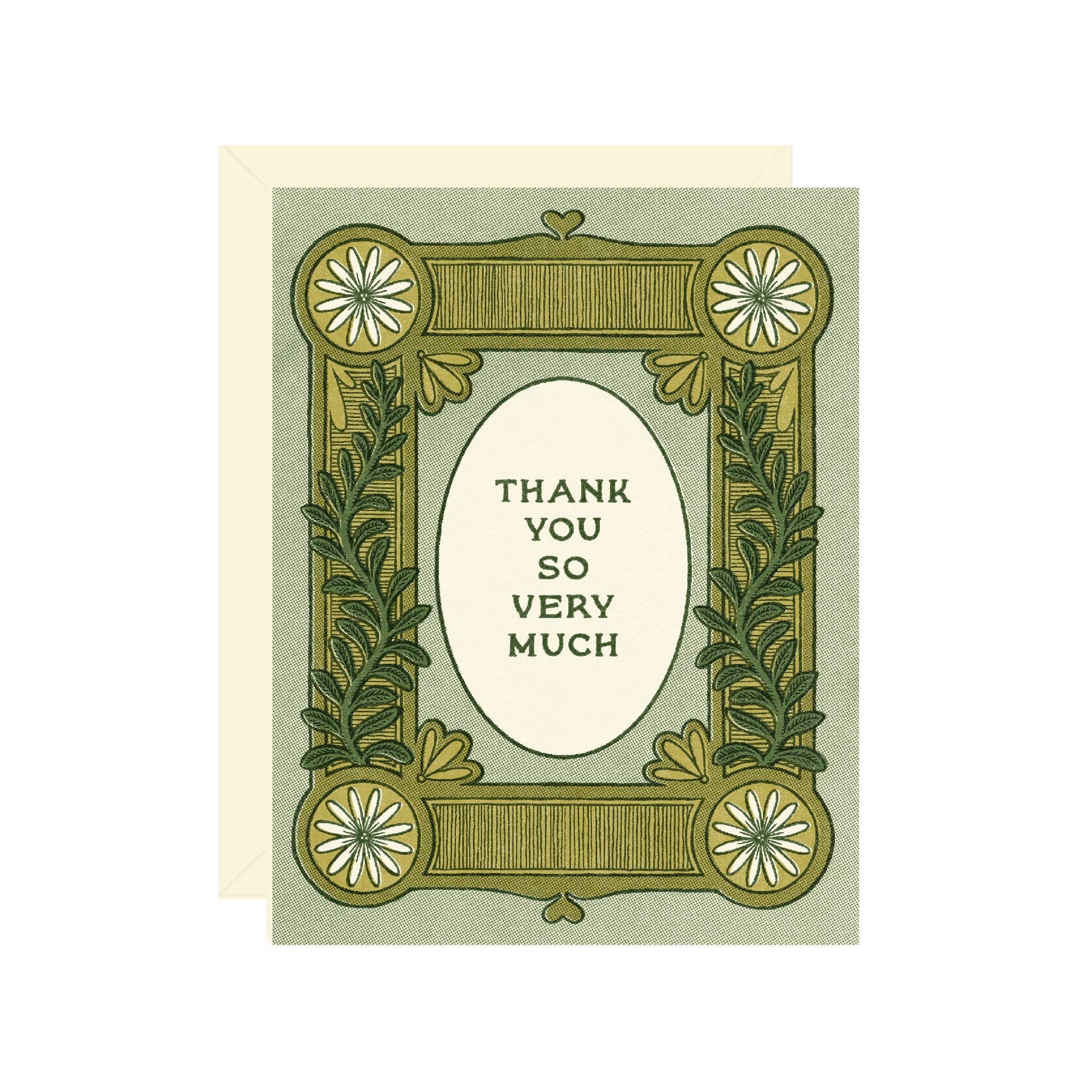Thank You Vine Greeting Card - homesewn