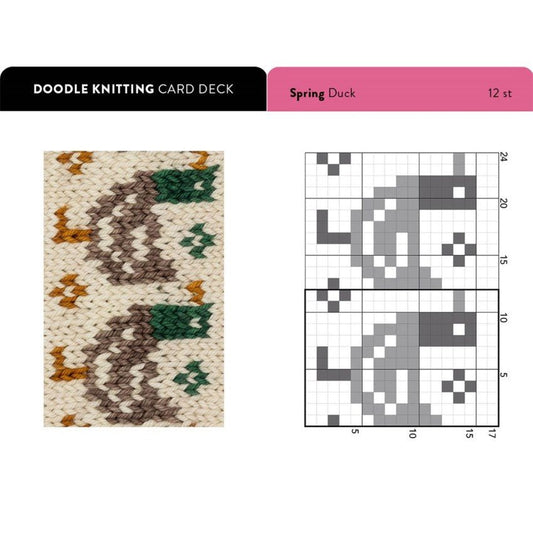 The Doodle Knitting Card Deck - 200 Mix and Match Designs - homesewn