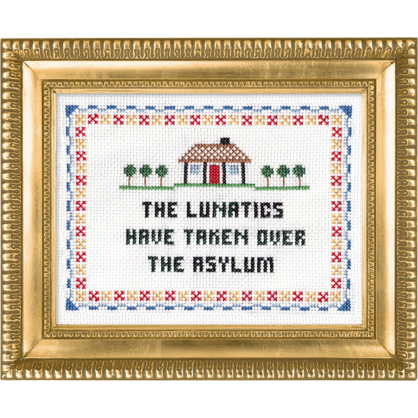 The Lunatics Have Taken Over Deluxe Cross Stitch Kit - homesewn