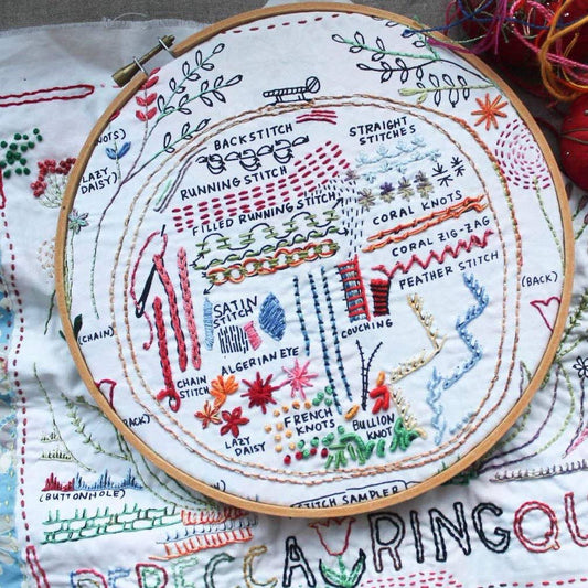 The Original Dropcloth Embroidery Sampler - homesewn
