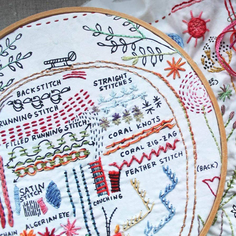 The Original Dropcloth Embroidery Sampler - homesewn