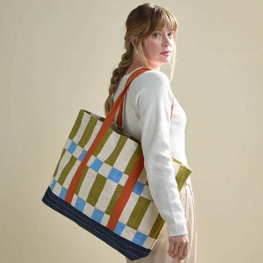 Tile Canvas Tote Bag - homesewn