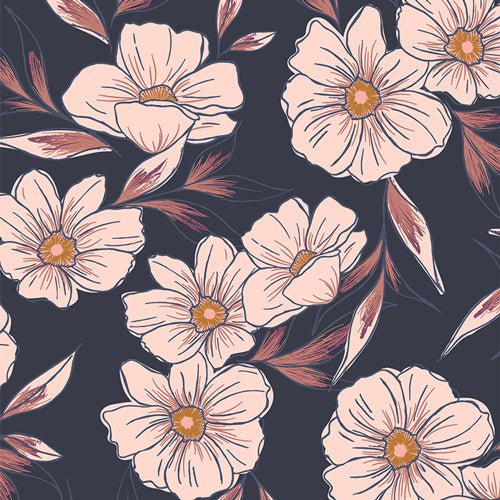 Tinted Blooms - Dusk - Dusk Fusion - homesewn