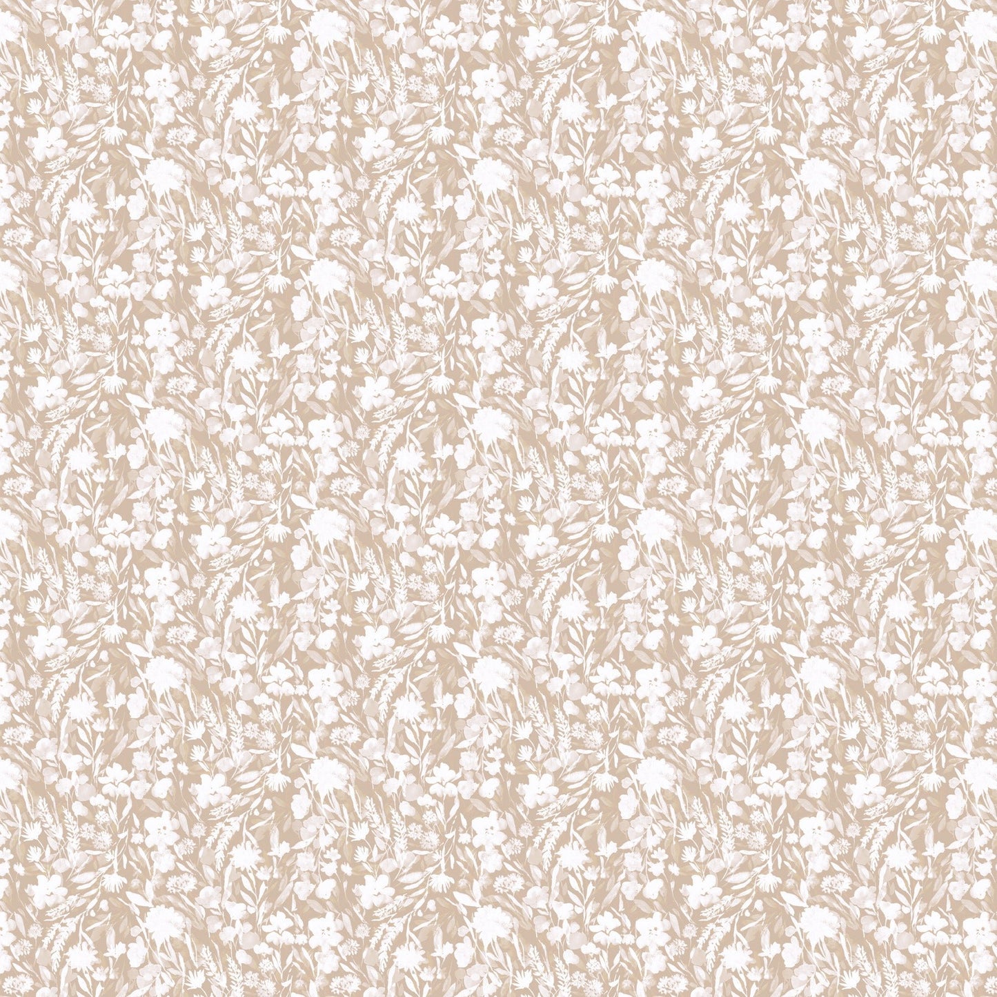 Tonal Floral Petals - Cream - Natural Essence - homesewn