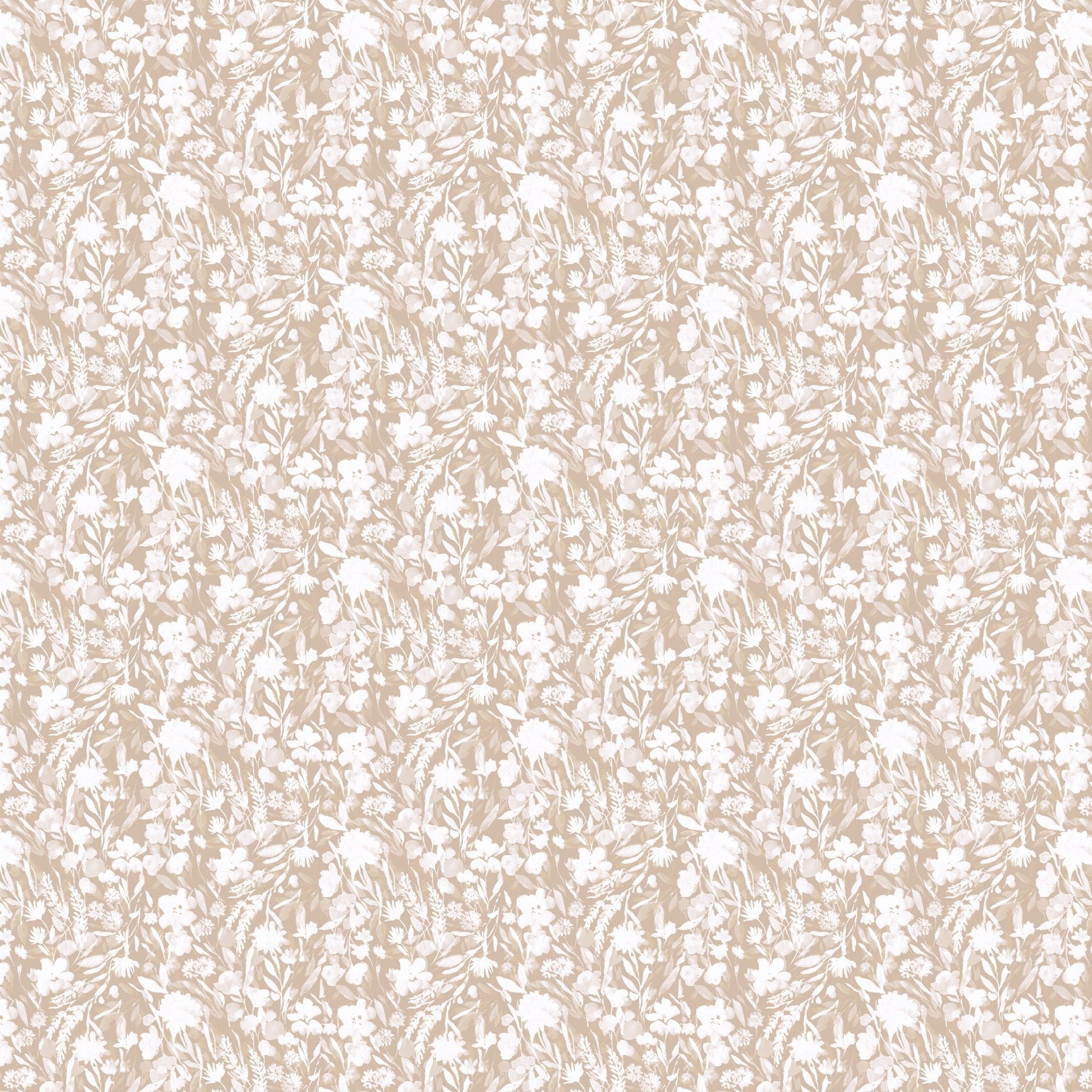 Tonal Floral Petals - Cream - Natural Essence - homesewn