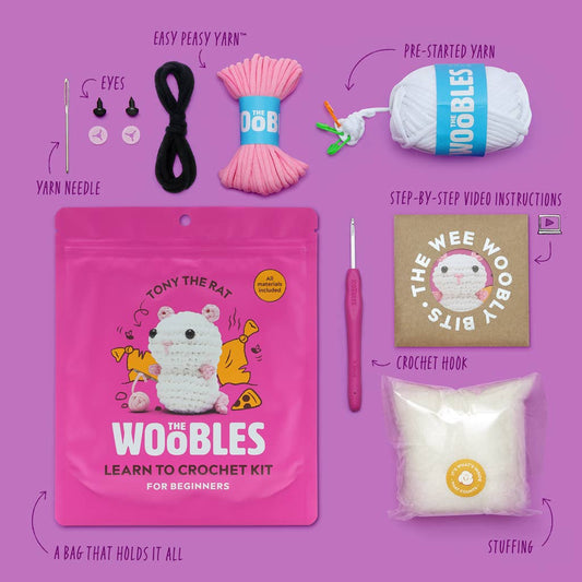 Tony the Rat Crochet Kit - homesewn