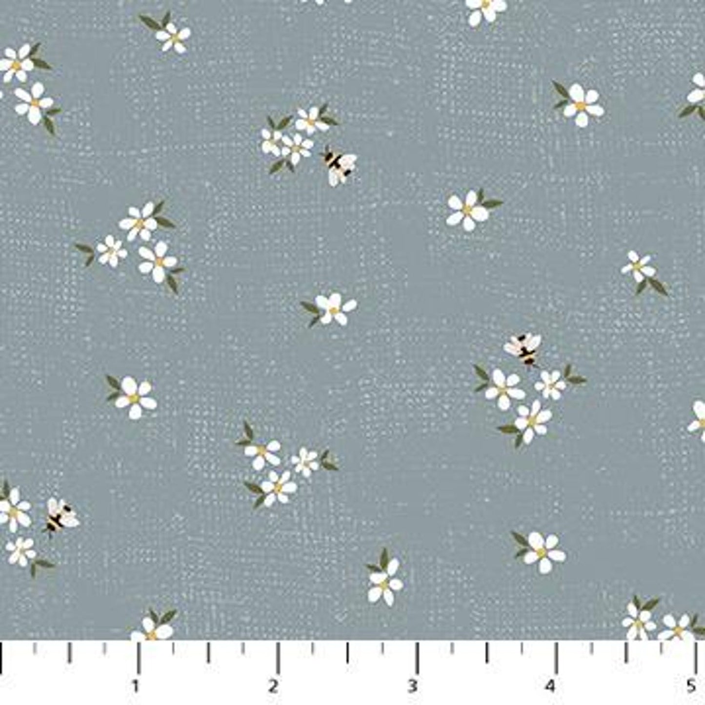 Tossed Daisy - Blue - Humblebee - homesewn