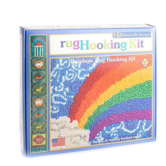 Traditional Rug Hooking Kit - Rainbow - homesewn