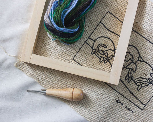 Traditional Rug Hooking Kit - Sheep - homesewn