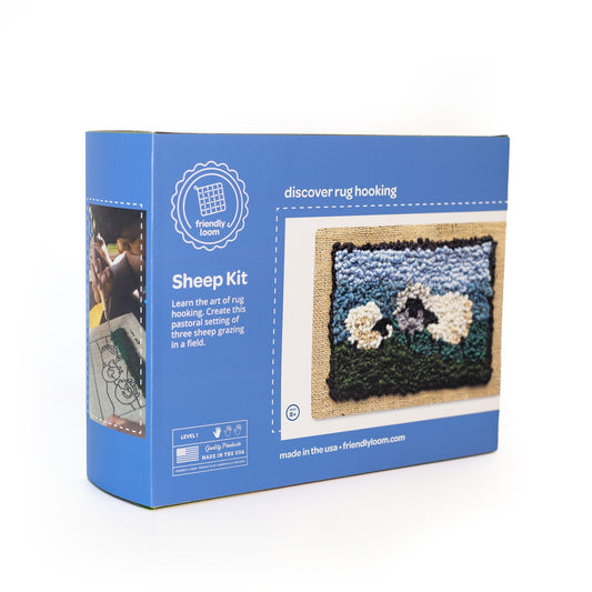 Traditional Rug Hooking Kit - Sheep - homesewn