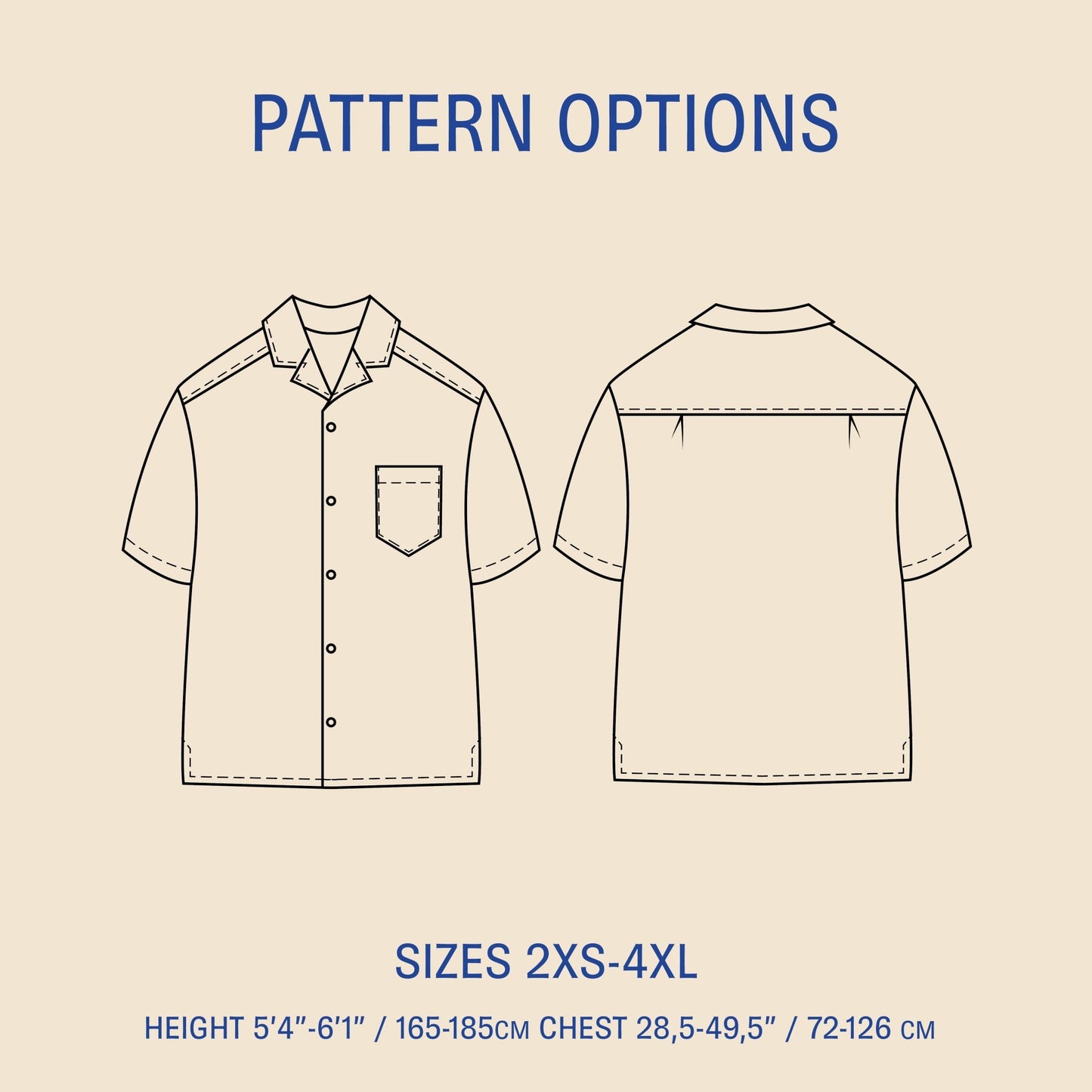 Tropical Shirt sewing pattern PDF DOWNLOAD - homesewn