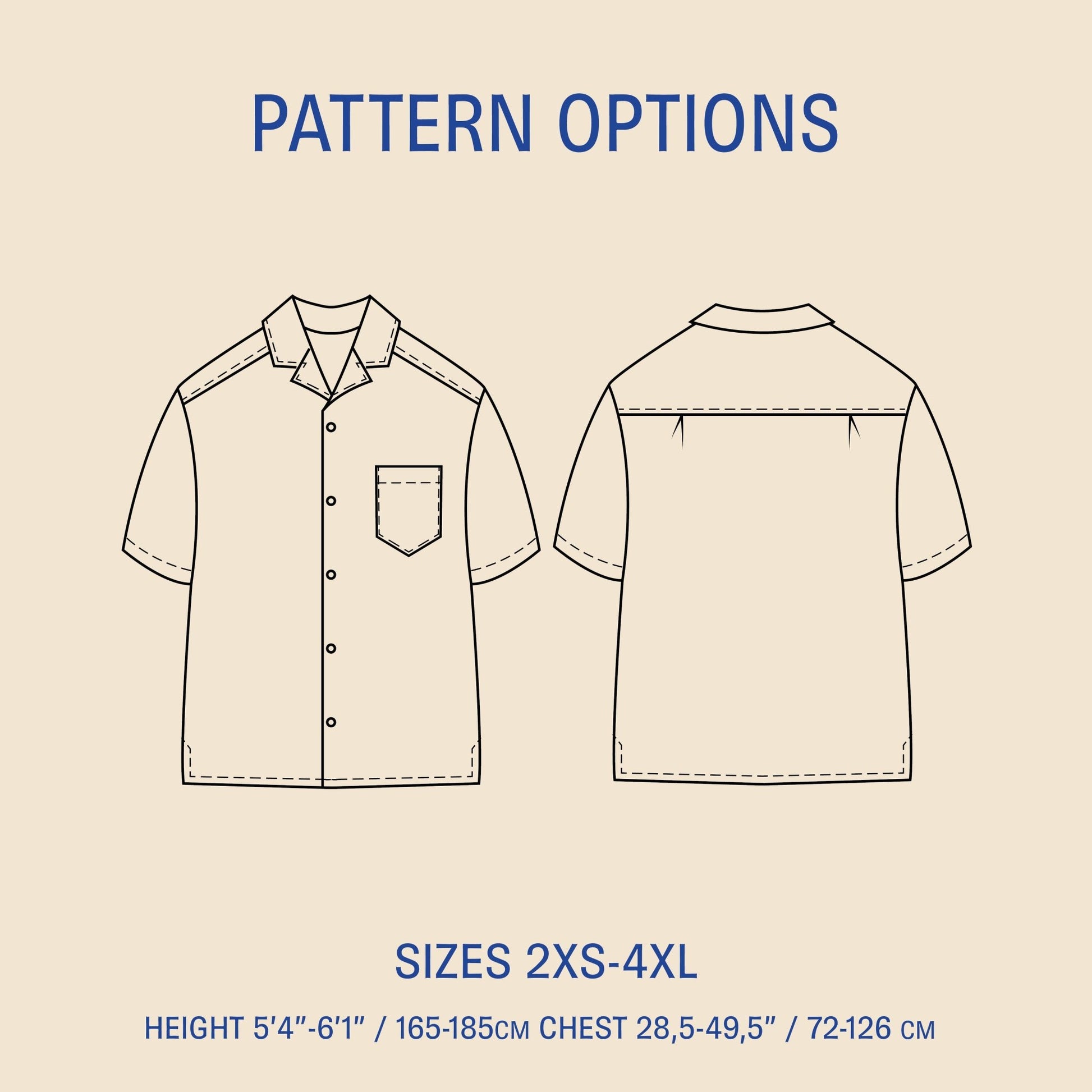 Tropical Shirt sewing pattern PDF DOWNLOAD - homesewn