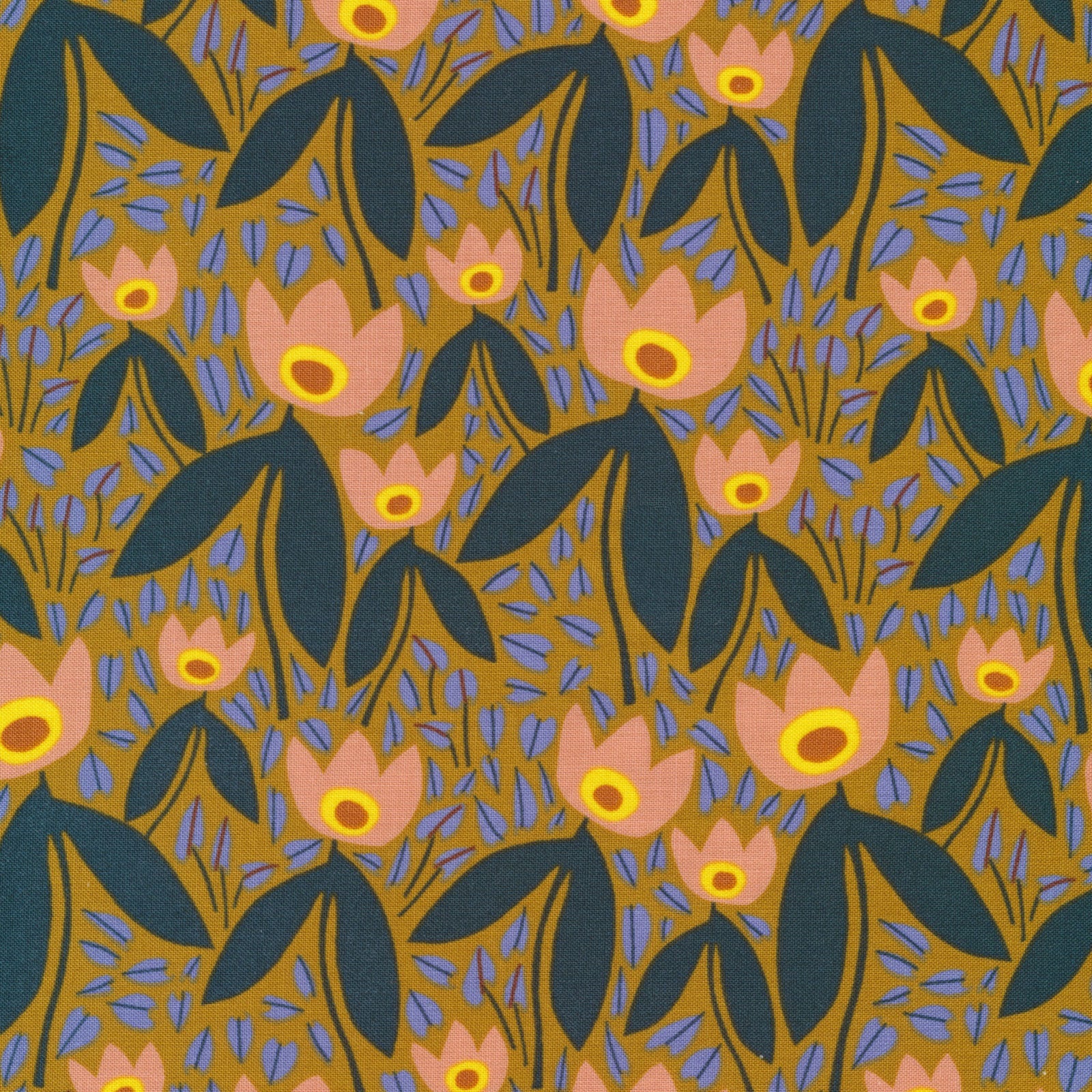 Two Tulips ORGANIC - Furrow - homesewn
