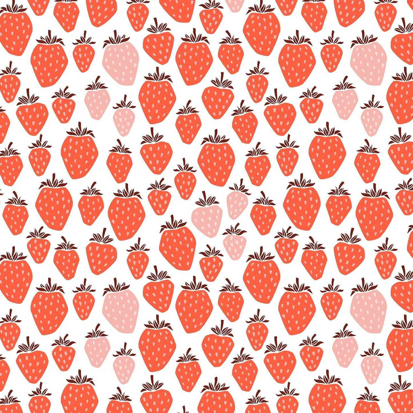 Under The Apple Tree - Queen Of Berries - Blushing Red Fabric - homesewn