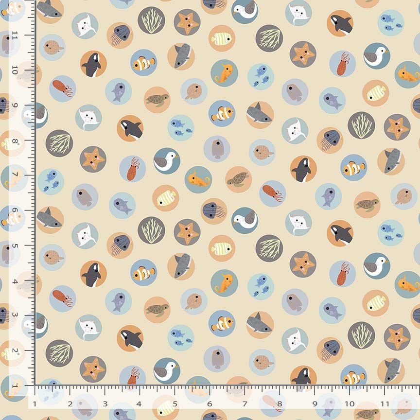 Under the Sea - Dawn - Beyond the Sea - QUILTING COTTON/POPLIN - homesewn