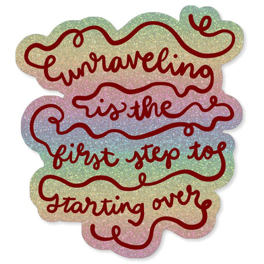 Unraveling Sticker - homesewn