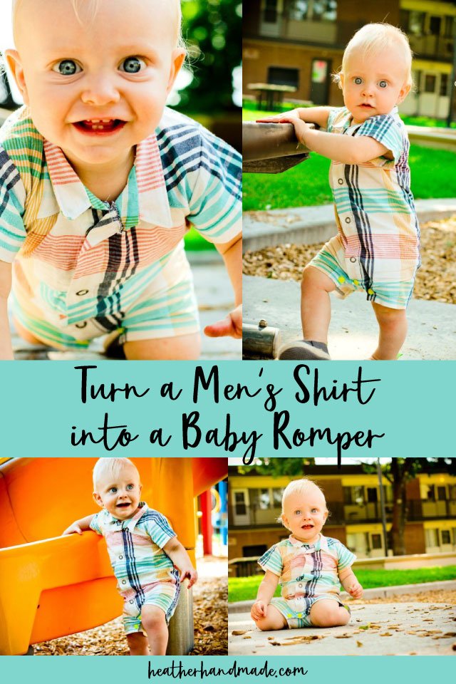 Upcycled Men's Shirt Romper, Dress, and Shirt Sewing Pattern - PDF PATTERN - homesewn