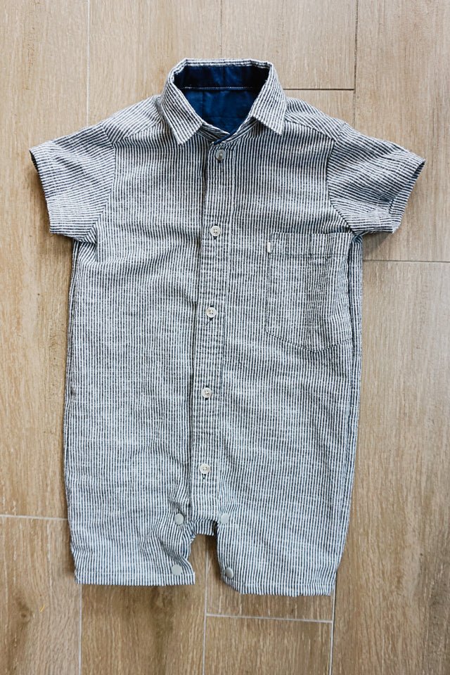 Upcycled Men's Shirt Romper, Dress, and Shirt Sewing Pattern - PDF PATTERN - homesewn