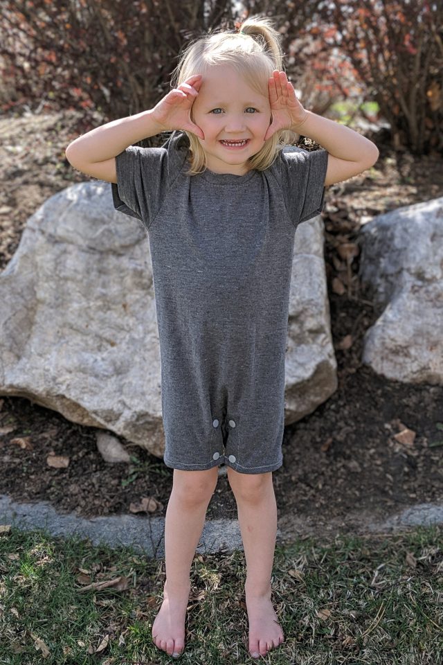 Upcycled T-Shirt Romper and Dress Sewing Pattern - PDF PATTERN - homesewn