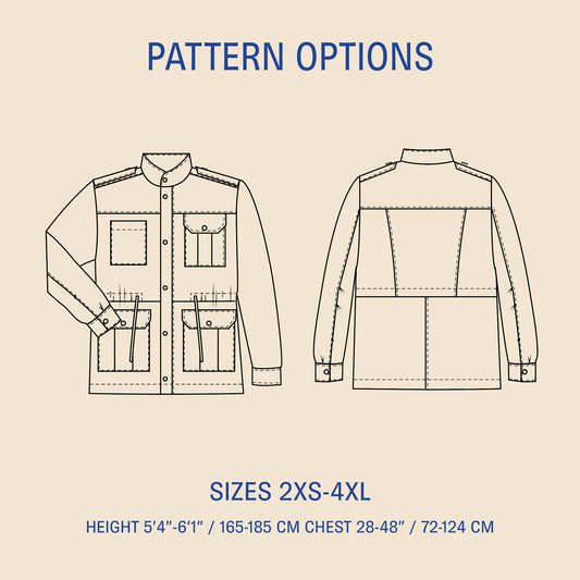 Utility jacket sewing pattern PDF DOWNLOAD - homesewn