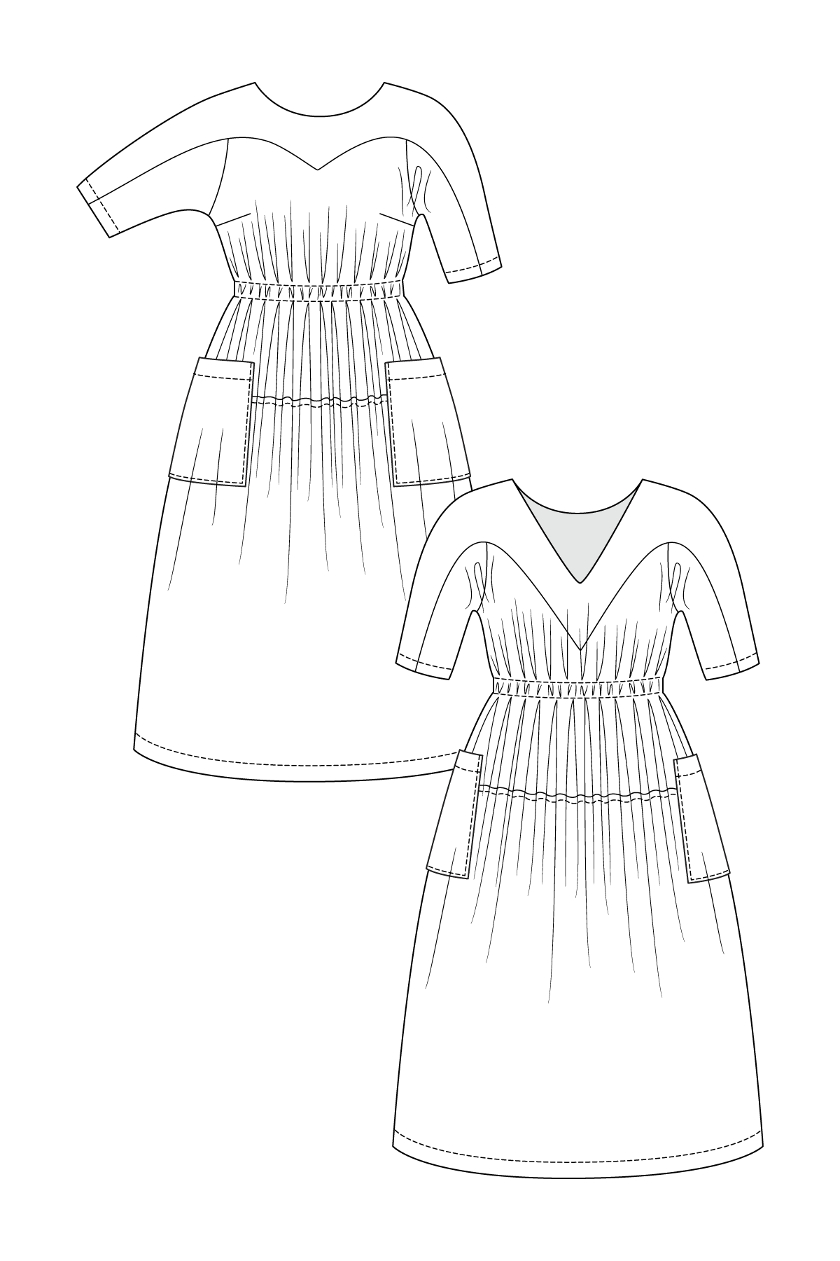 VALO dress & top - PDF PATTERN - homesewn