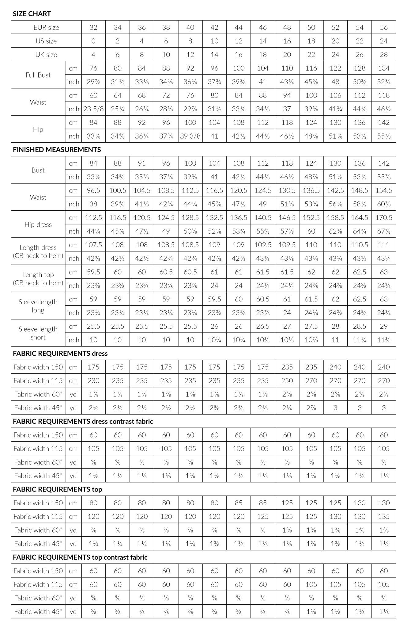 VALO dress & top - PDF PATTERN - homesewn
