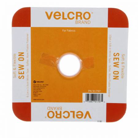 VELCRO® Brand Fastener Soft & Flex Sew - In White 5/8in - sold by the 1/4 yd - homesewn