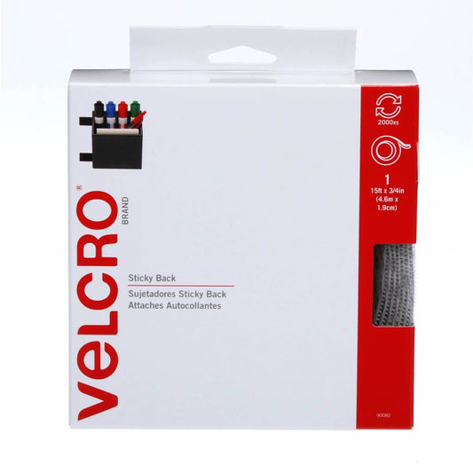 VELCRO Brand Sticky Back Tape - 3/4 in - White - homesewn