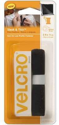 VELCRO (R) BRAND Sew On 3ft x 3/4in Tape Black - homesewn